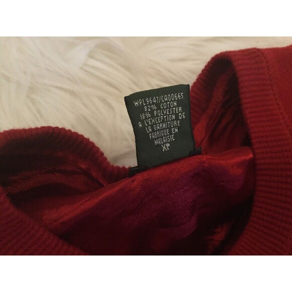 Eddie Bauer Women's Red Sweatshirt XS Soft Embroidered Logo - Picture 10 of 11